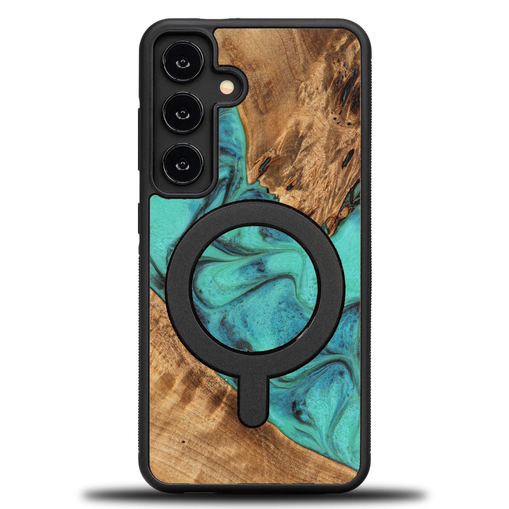Bewood Unique Hülle Für Samsung Galaxy S25 - Türkis Mit Magsafe