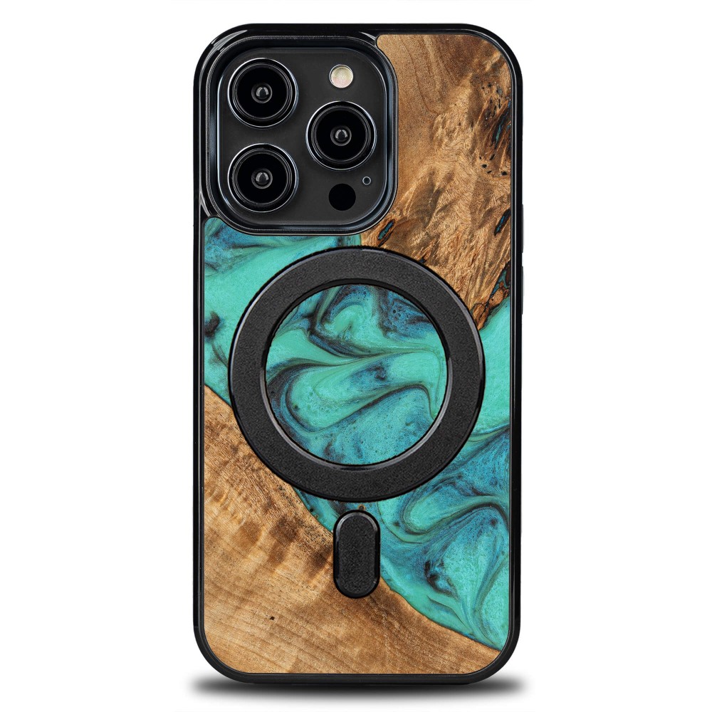 Bewood Unique Case Für Iphone 14 Pro - Türkis Mit Magsafe