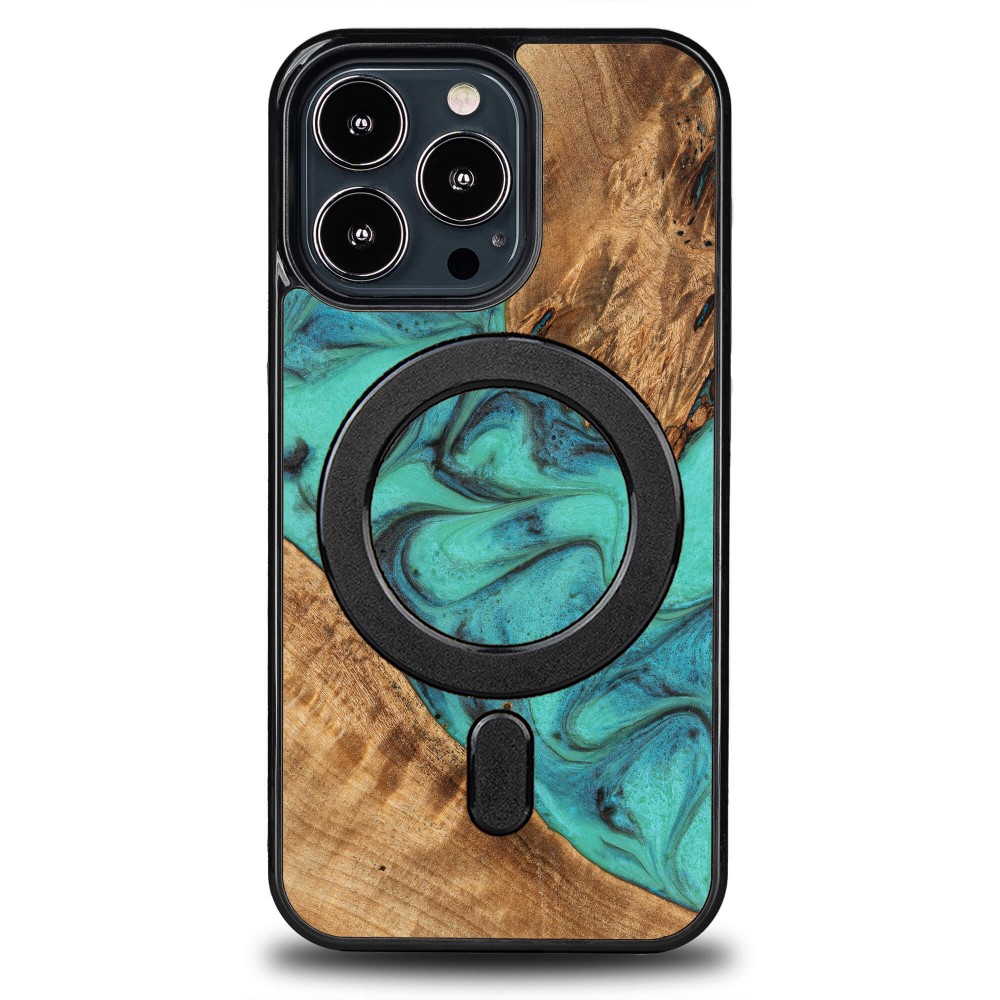 Bewood Unique Case Für Iphone 13 Pro - Türkis Mit Magsafe