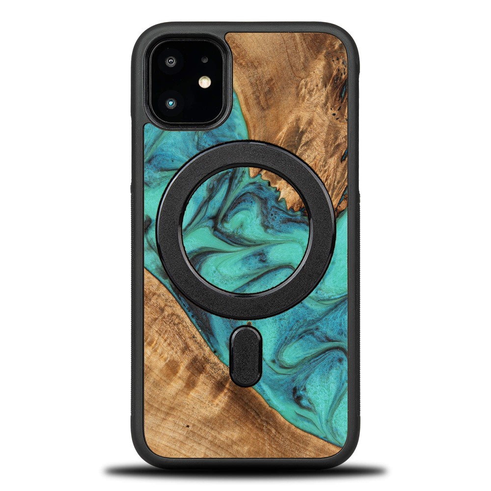 Bewood Unique Case Für Iphone 11 - Türkis Mit Magsafe