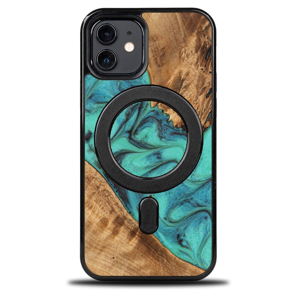 Bewood Unique Case Für Iphone 12 / 12 Pro - Türkis Mit Magsafe