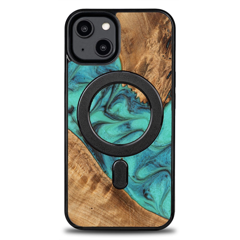 Bewood Unique Case Für Iphone 15 - Türkis Mit Magsafe