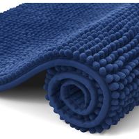 1 Badematte, Chenille, Rutschfest, Saugfähig, Maschinenwaschbar, Badezimmer