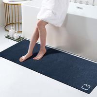 1 Badematte, Diatomitstein, Schnell Absorbierend, Rutschfest, Schnelltrocknend, Badezimmer