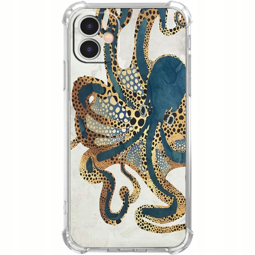 Octopus-hülle Für Iphone 11, Tpu, Blau