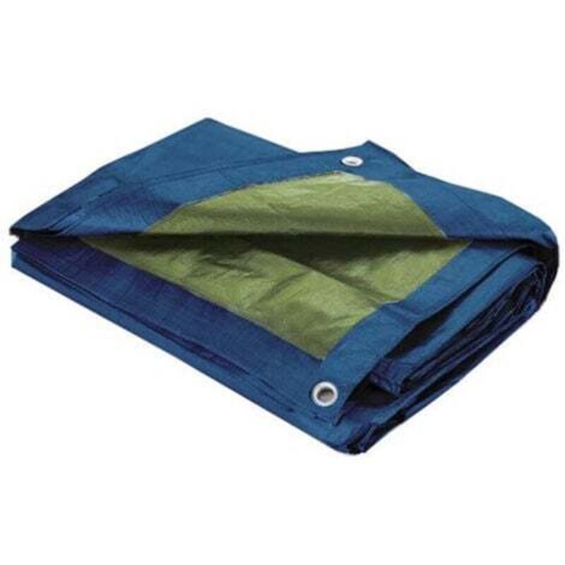 [niemals Verwendet] Wasserdichte Schutzplane Mit Ösen, 60 G/m², Blau, 4 X 5 M