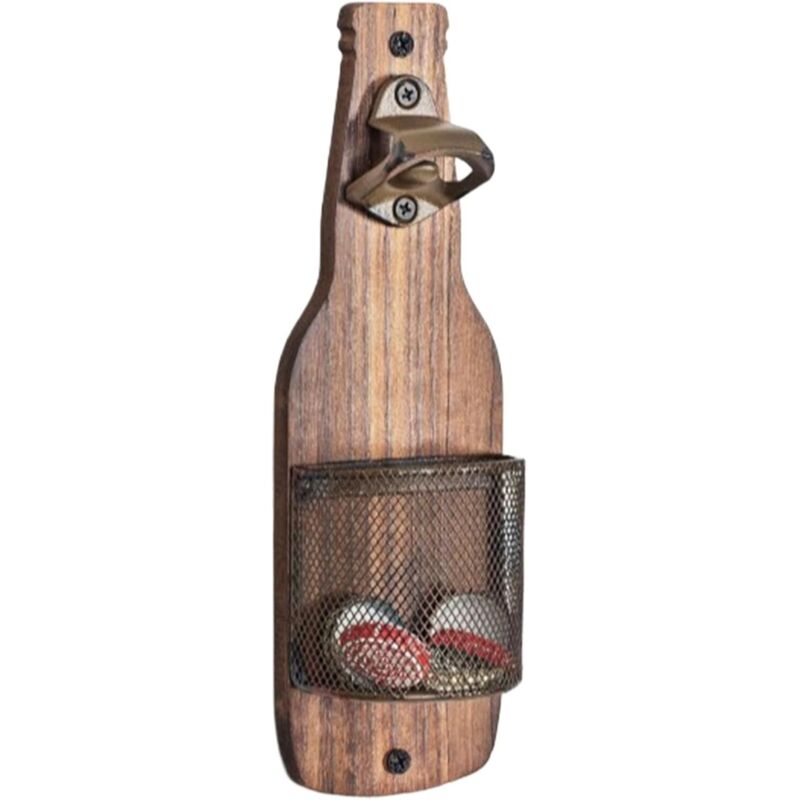 [niemals Verwendet] Wandmontierter Flaschenöffner – Retro-werkzeug Zum Öffnen Von Bierflaschen Und -dosen – Vintage-platzsparendes Deko-accessoire Für Bars, Cafés Und Küchen