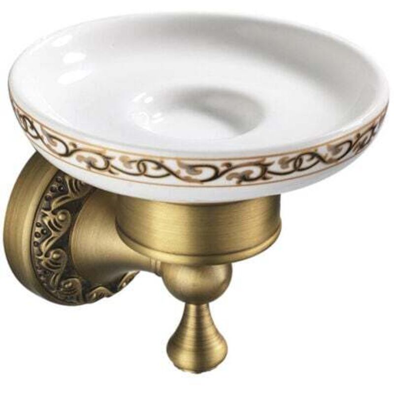 [niemals Verwendet] Seifenschale In Bronzeoptik Mit Wandbefestigung, Hochwertiger Duschseifenhalter Aus Messing Im Antik-stil Mit Zeitlosem Design, Ideal Für Bad Und Wc.