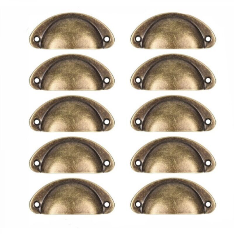 [niemals Verwendet] 10 Retro-möbelgriffe, Schubladengriffe, Geeignet Für Schränke, Kleiderschränke, Kommoden, Küchenschubladen, 61 Mm Lochabstand, Eisen