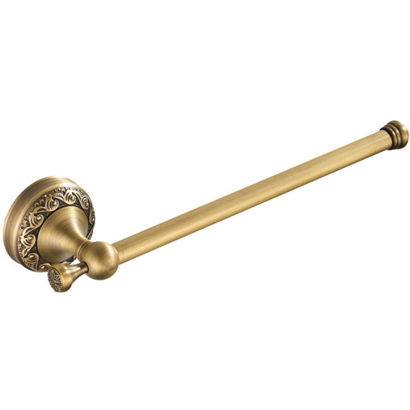 [niemals Verwendet] Antiker Handtuchhalter Aus Messing In Bronzeoptik, Rostbeständiger Wandhandtuchhalter Mit Geschnitztem Design
