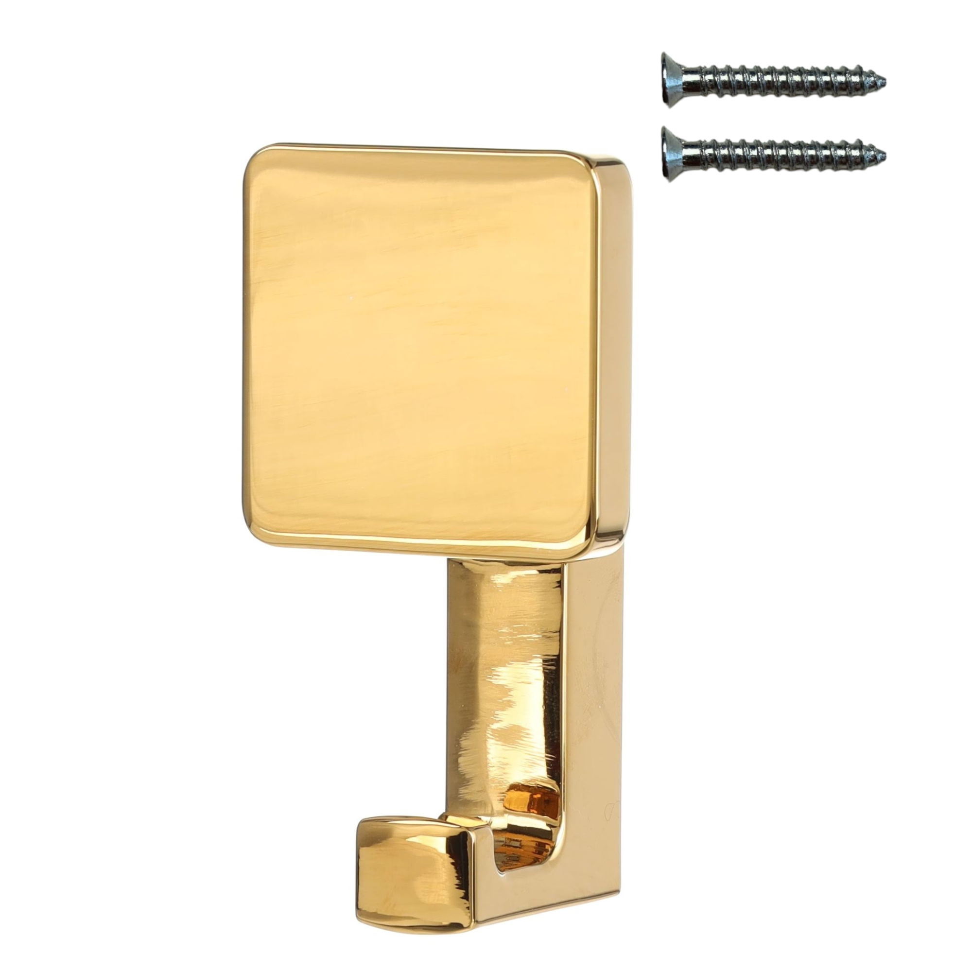 Quadratischer Wandhänger Mit Unsichtbarer Befestigung, Poliertes Gold, Riex Xv25
