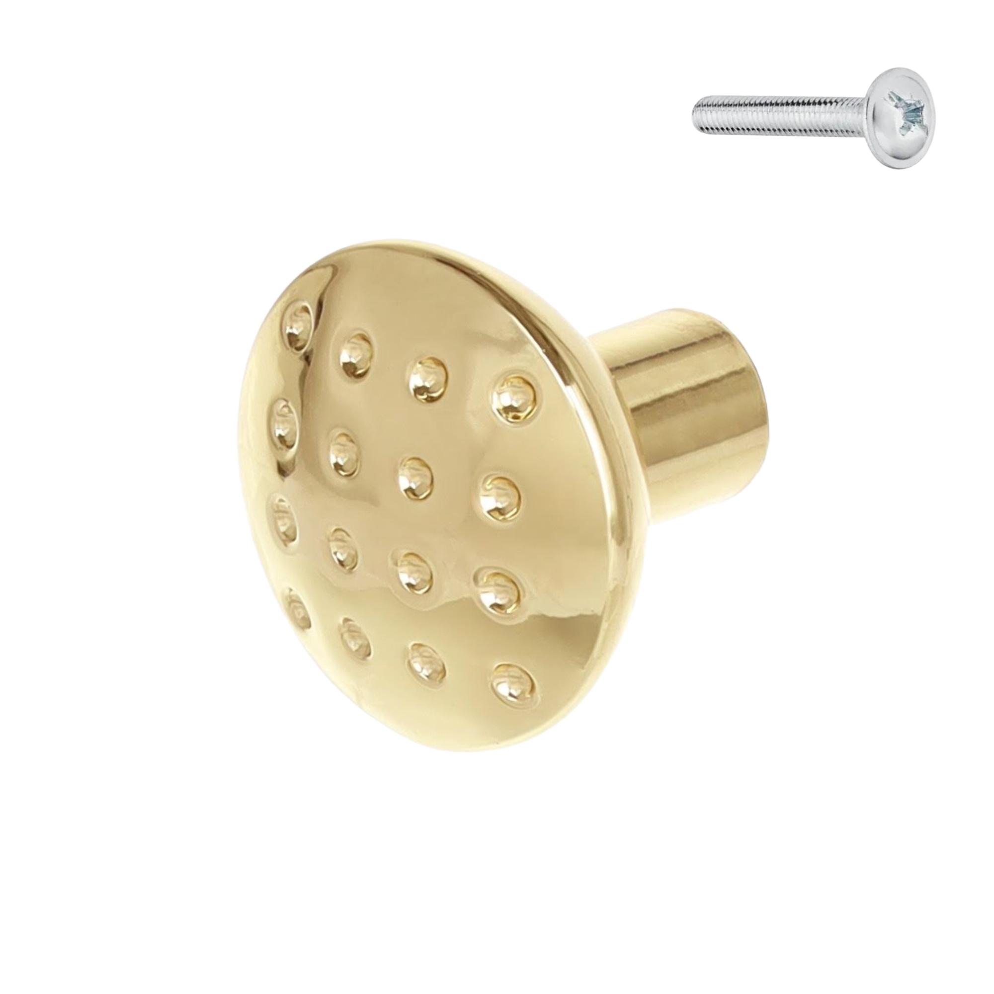 Riex Xk07 Runder, Polierter Goldener Möbelknopf