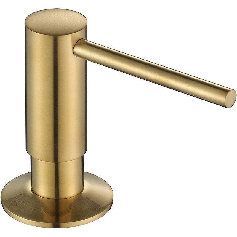 [niemals Verwendet] Küchenseifenspender Mit 500-ml-reservoir – Einbauseifenspender Für Die Spüle – Gold