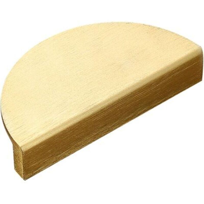 [niemals Verwendet] Set Bestehend Aus 1 Halbmondförmigem Schubladen- Oder Schrankgriff Aus Gebürstetem Messing, Goldfarben, 10 Cm