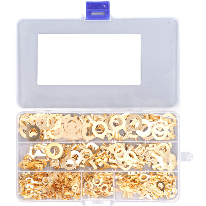 [niemals Verwendet] 300 Messing-ringkabelschuhe M5 M6 M8 M10 Drahtverbinder-set Für Geräteanschlüsse