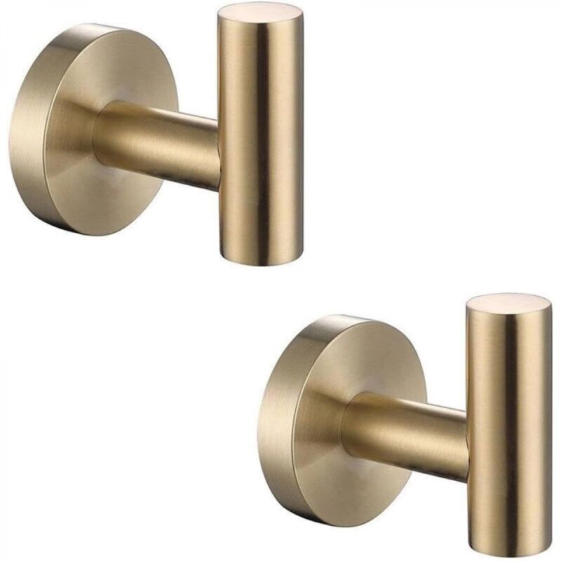 [niemals Verwendet] Handtuchhaken, Bademantelhaken Aus Edelstahl Sus 304, Bademantel- Und Schwammhaken Fürs Badezimmer. (2 Goldfarben)