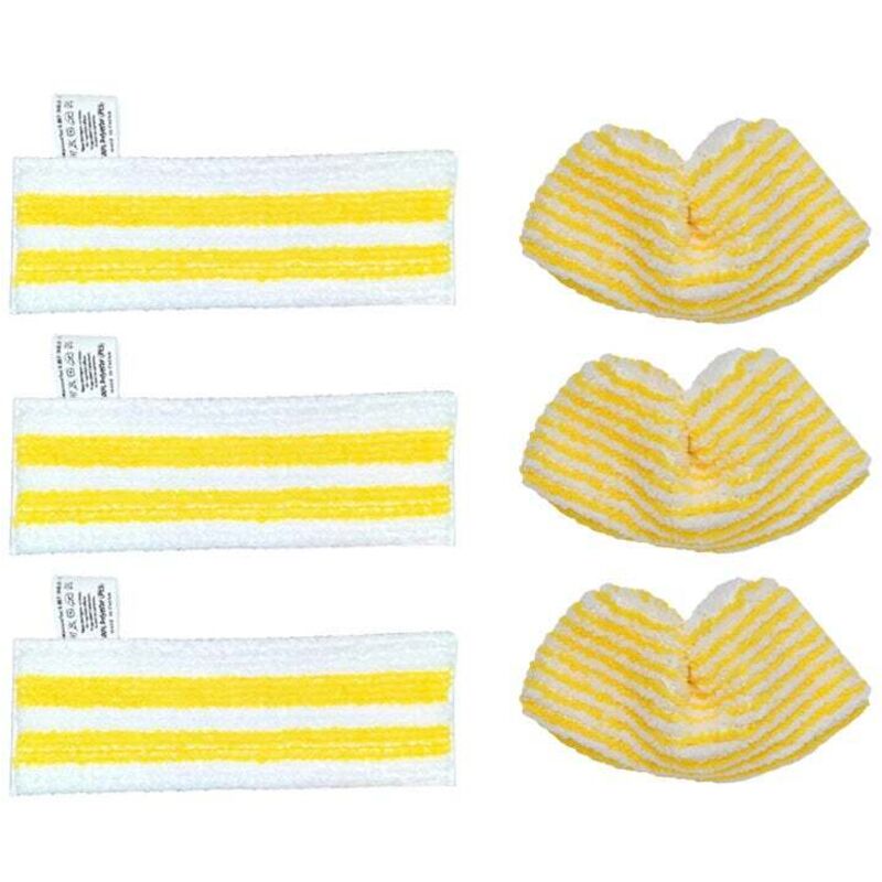 [niemals Verwendet] Mikrofasertuch-set, Passend Für Kärcher Easyfix Sc 1 Bis Sc 5, 3 Bodendüsen Und 3 Handdüsen