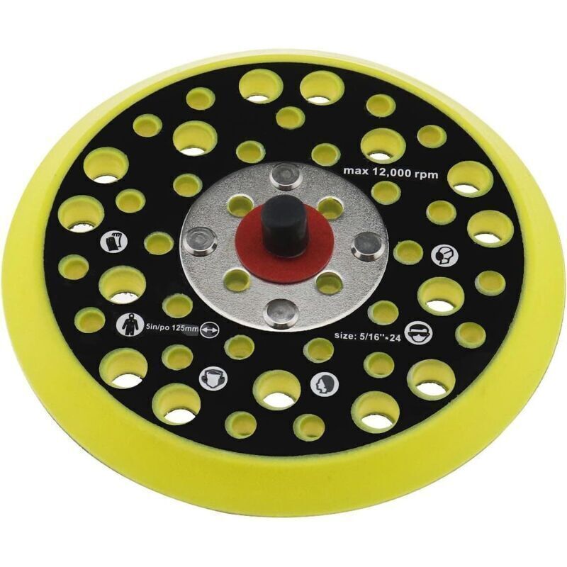 [niemals Verwendet] 125 Mm (5 Zoll) Stützplatte, Kompatibel Mit Mirka Ceros/deros, 44 Löcher, 5/16"-drahtklemmung, Schleifer-klettverschluss, Elektrowerkzeugzubehör