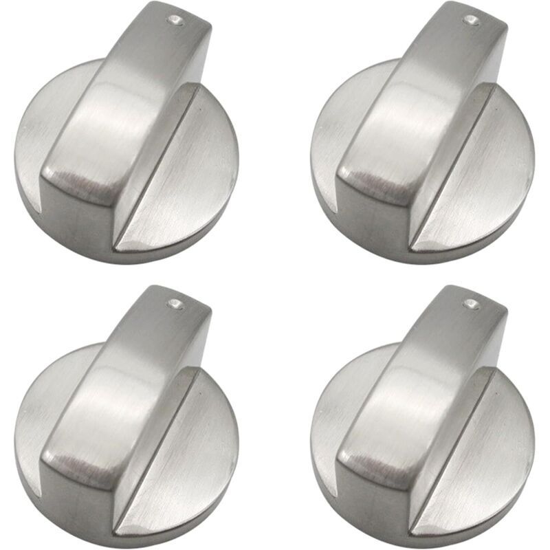 Bardusch - Set Mit 4 Ersatzknöpfen Aus Versilbertem Metall, 6 Mm, Für Gasherde, Drehknöpfe
