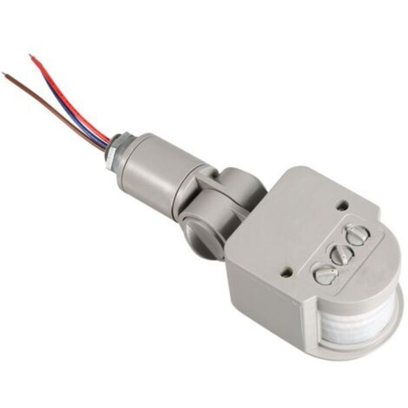 Détecteur Interrupteur Led Extérieure 90250 V 180 Degrés Infrarouge Pir Motion Sensor Murale Gris