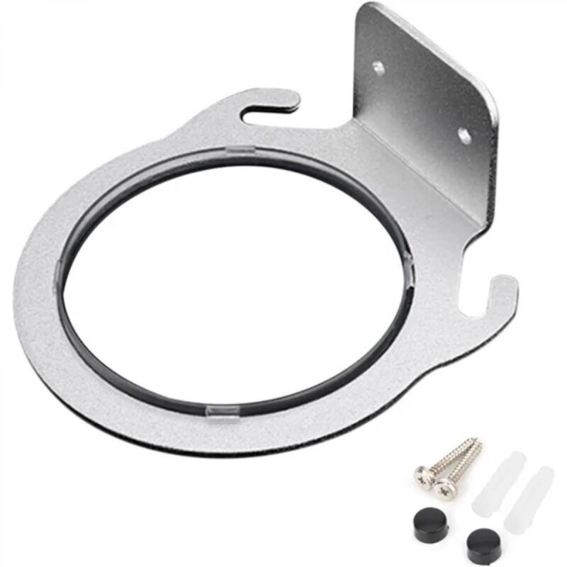 [niemals Verwendet] Wandmontierter Haartrocknerhalter Aus Aluminium, 8 Cm (farbe: Silber)