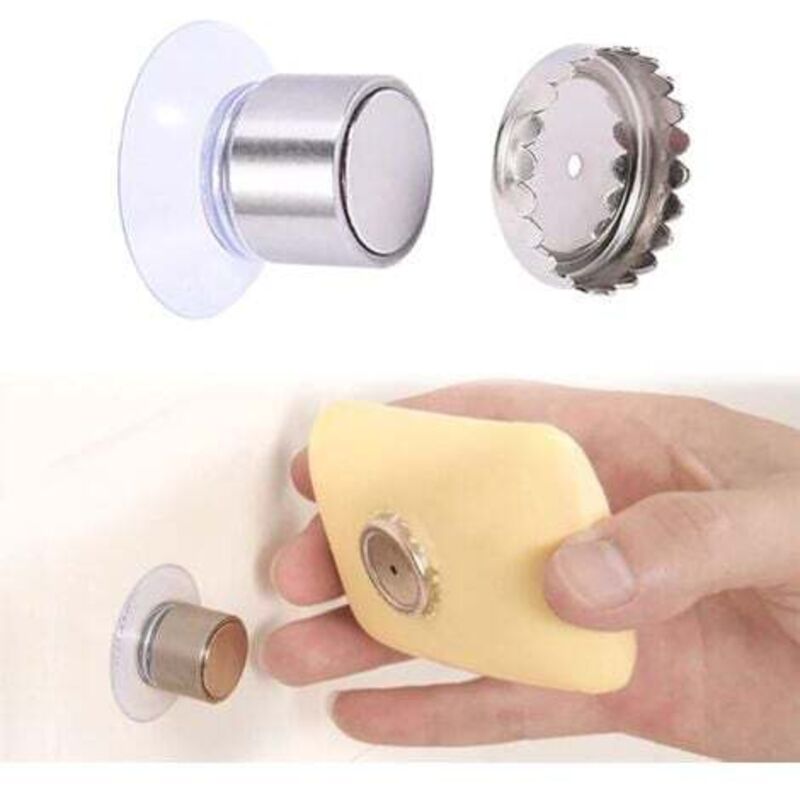 [niemals Verwendet] Stück Magnetische Seifenschale Mit Saugnapf, Magnetischer Seifenhalter Mit Saugnapf, Wandmontierter Duschseifenhalter, Kein Bohren Erforderlich, Einfaches Design Und Stabile Montag