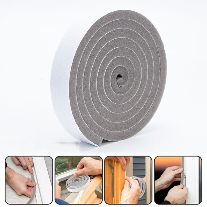 [niemals Verwendet] 10 Mm X 30 Mm X 200 Cm Selbstklebende Dichtungsleiste Aus Schaumstoff Für Türen Und Fenster. Schall- Und Staubdicht.