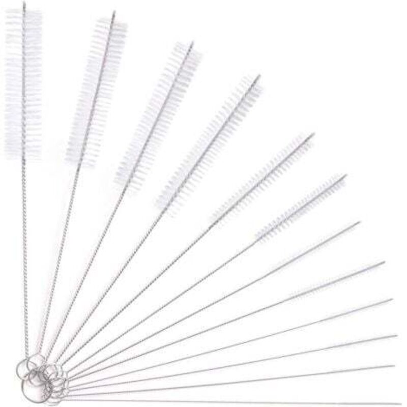 [niemals Verwendet] 12-teiliges Set Schlauchreinigungsbürsten, Schlauchreinigungsbürsten Für Glasbabyflaschen, Babyflaschen, Wasserkocher, Tastaturen, Schlauchreinigungsbürsten