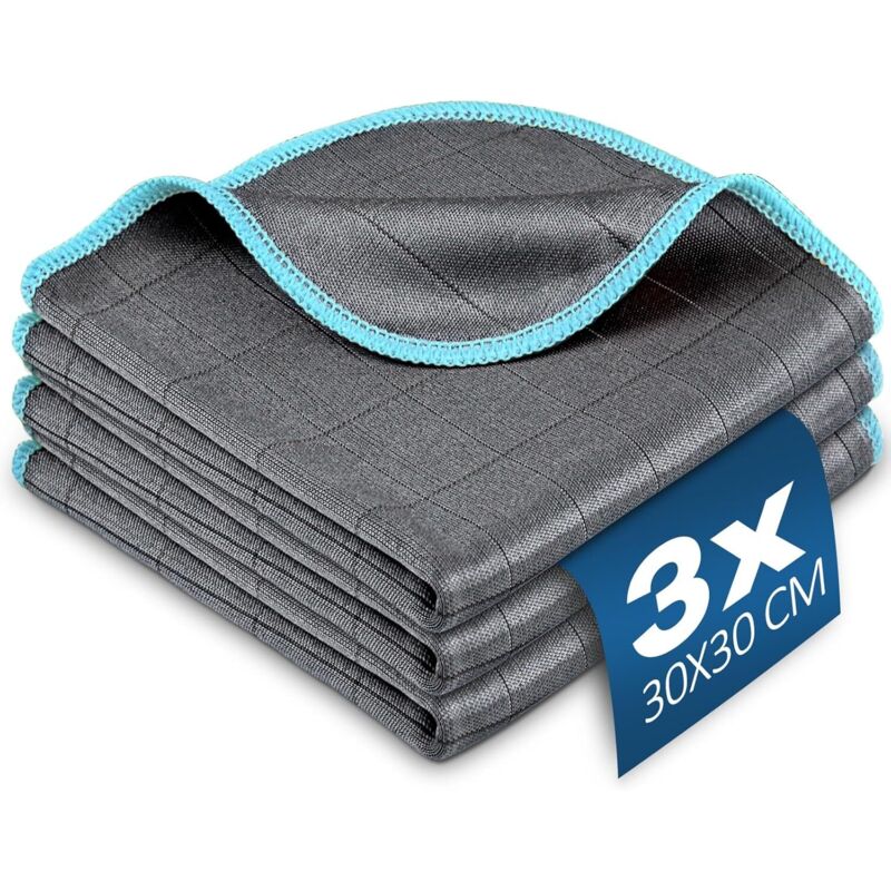 [niemals Verwendet] 400 G/m² Mikrofasertuch Mit Carbon-effekt, Streifenfreies, Saugfähiges Poliertuch, Glasreinigungstuch Für Fenster, Gläser, Geschirr, Küche Und Haushalt