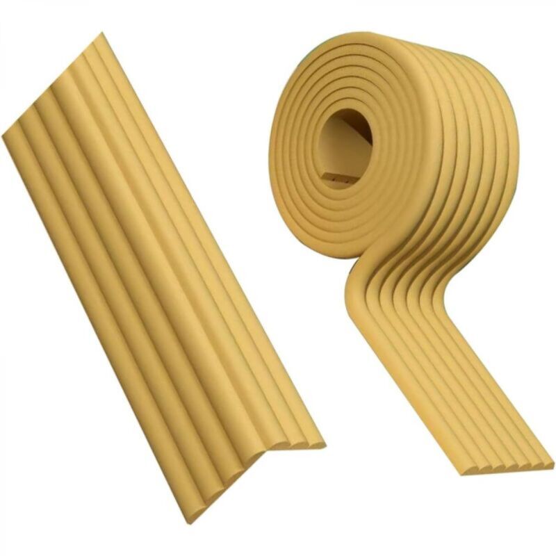 [niemals Verwendet] Eckenschutz, Kantenschutzleisten, Möbeleckenpolster Aus Strapazierfähigem, Weichem Schaumstoff (grau, 8 Cm Breit X 2 M Lang).