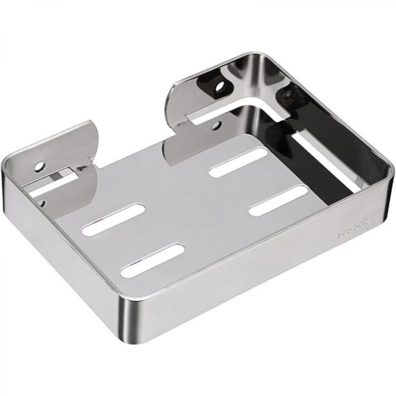 [niemals Verwendet] Wandmontierte Seifenschale Aus Edelstahl, Robust, Duschseifenhalter, Schwammhalter Für Badezimmer, Dusche, Küchenarbeitsplatte (silber)