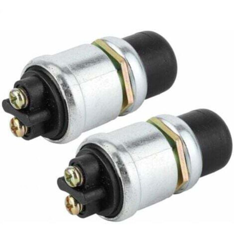 [niemals Verwendet] 2-teiliger Druckknopfschalter Für Hupe Und Motorstart, Wasserdichter Spst-druckknopfstarter 50a 12v Für Auto Und Boot