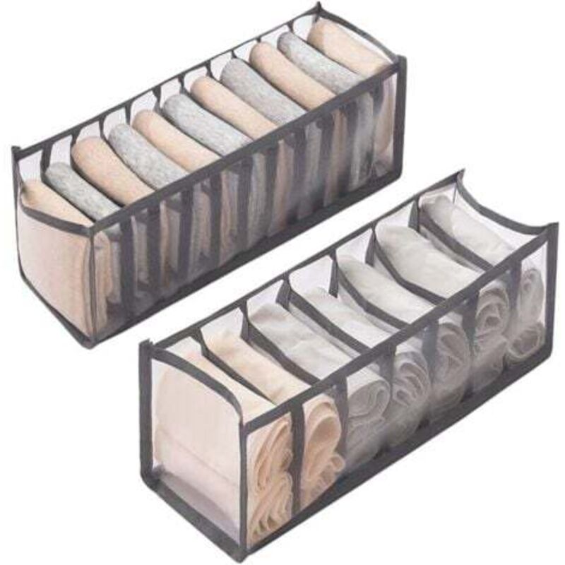 [niemals Verwendet] 2-teiliger, Faltbarer Schubladenorganizer, Aufbewahrung Für Unterwäsche, Schubladenorganizer Für Socken, Unterwäsche, Babykleidung, Krawatten
