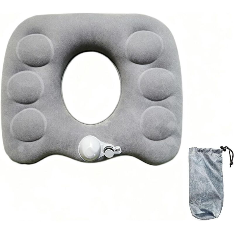 [niemals Verwendet] Aufblasbares Steißbeinkissen, Ergonomisches Orthopädisches Sitzkissen, Hämorrhoiden-sitzkissen, Tragbares Ischiaskissen Für Reisen, Bürostühle, Rollstühle, Autositze