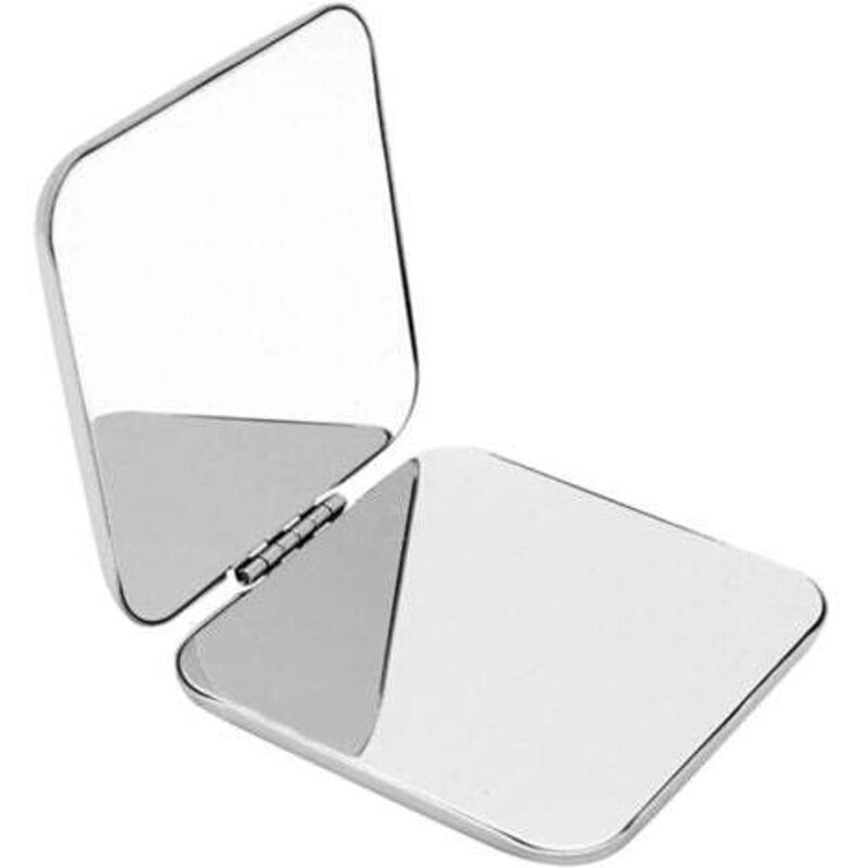 [niemals Verwendet] Taschenspiegel, Faltbarer Edelstahlspiegel, Doppelseitiger Kleinspiegel, Faltbarer Reisespiegel, Kompaktspiegel, Handspiegel, Geschenkidee Für Mädchen, Frauen Und Männer, Shopping-