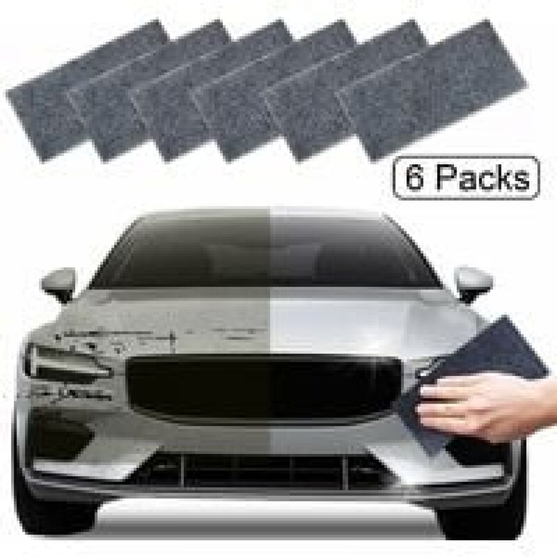 [niemals Verwendet] Kratzerentferner-tuch Für Autos, 6 Stück Nano Magic Cloth Kratzerentferner, Repariert Kratzer, Lackreste Und Wirbelspuren