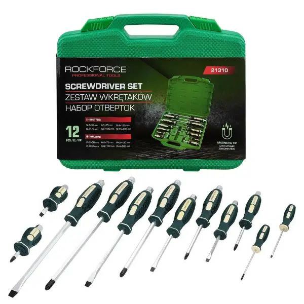 Rockforce 12-teiliges Magnetisches Bit-set