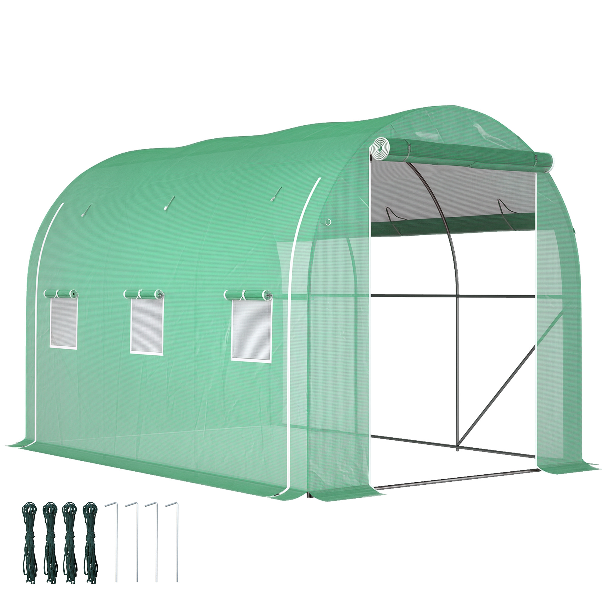 Robuste Winterschutztente Für Pflanzen Mit Rolltür Und Frontreißverschluss – Ideal Für Balkon, Terrasse Und Garten