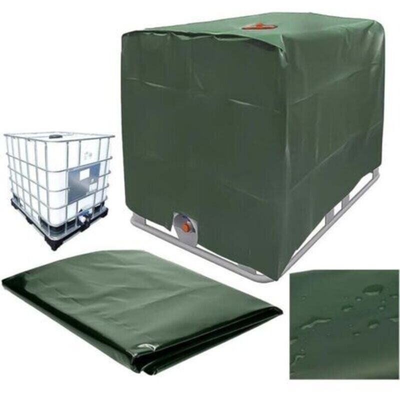 [niemals Verwendet] Wassertankabdeckung, Ibc-tankabdeckung Für 1000-liter-tanks, Schutzhülle Für Wassertanks, Staubdicht, Uv-beständig, Regendicht, 120 X 100 X 116 Cm (grün) –