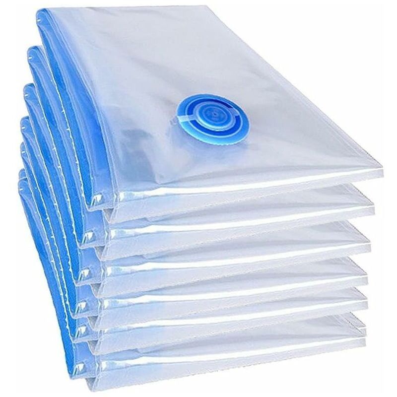 6-teiliges Xxl-vakuum-aufbewahrungsset Für Bettdecken, Kleidersäcke (100 X 70 Cm), Geprüfte Qualität