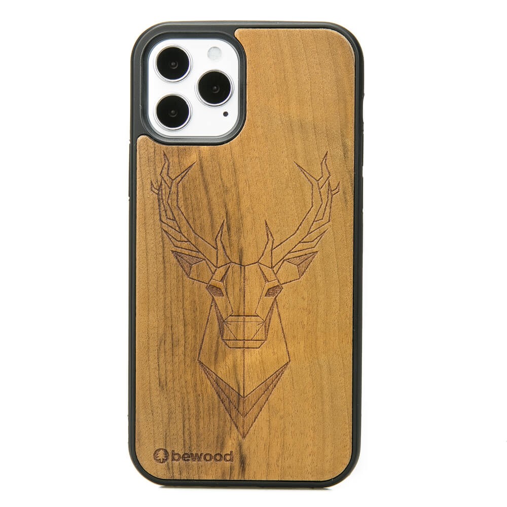 Holzhülle Für Iphone 12 / 12 Pro Imbuia Deer