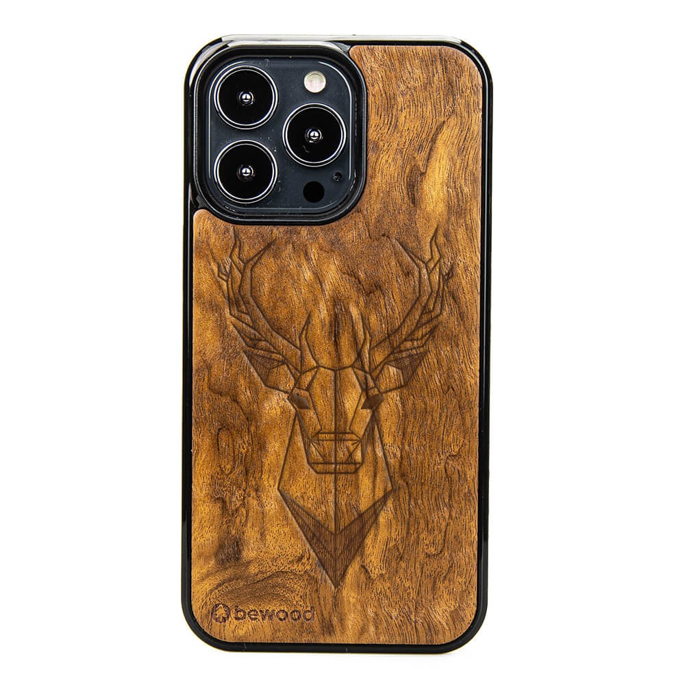 Holzhülle Für Iphone 13 Pro Imbuia Deer