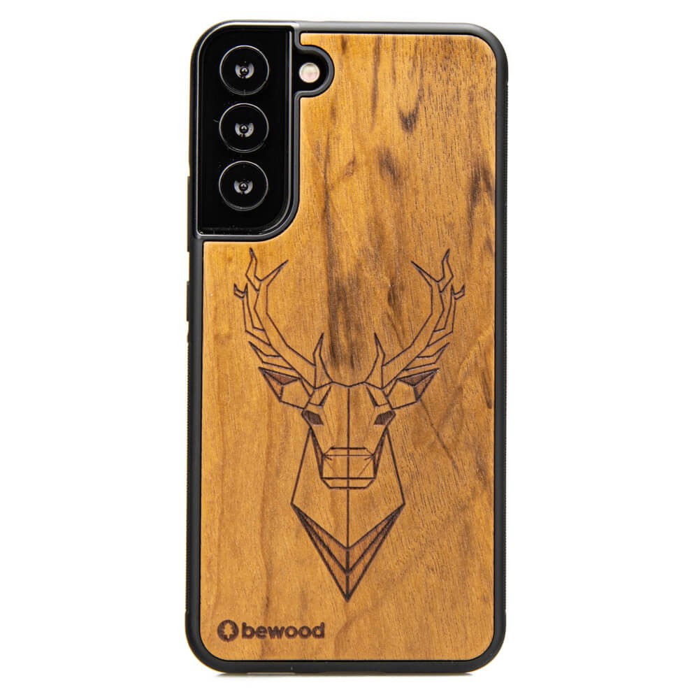 Holzhülle Für Samsung Galaxy S22 Plus Imbuia Deer
