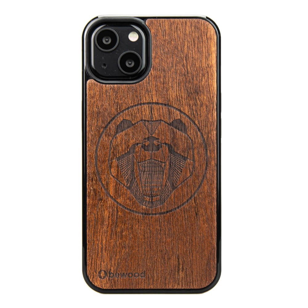 Holzhülle Für Iphone 13 Merbau Bär