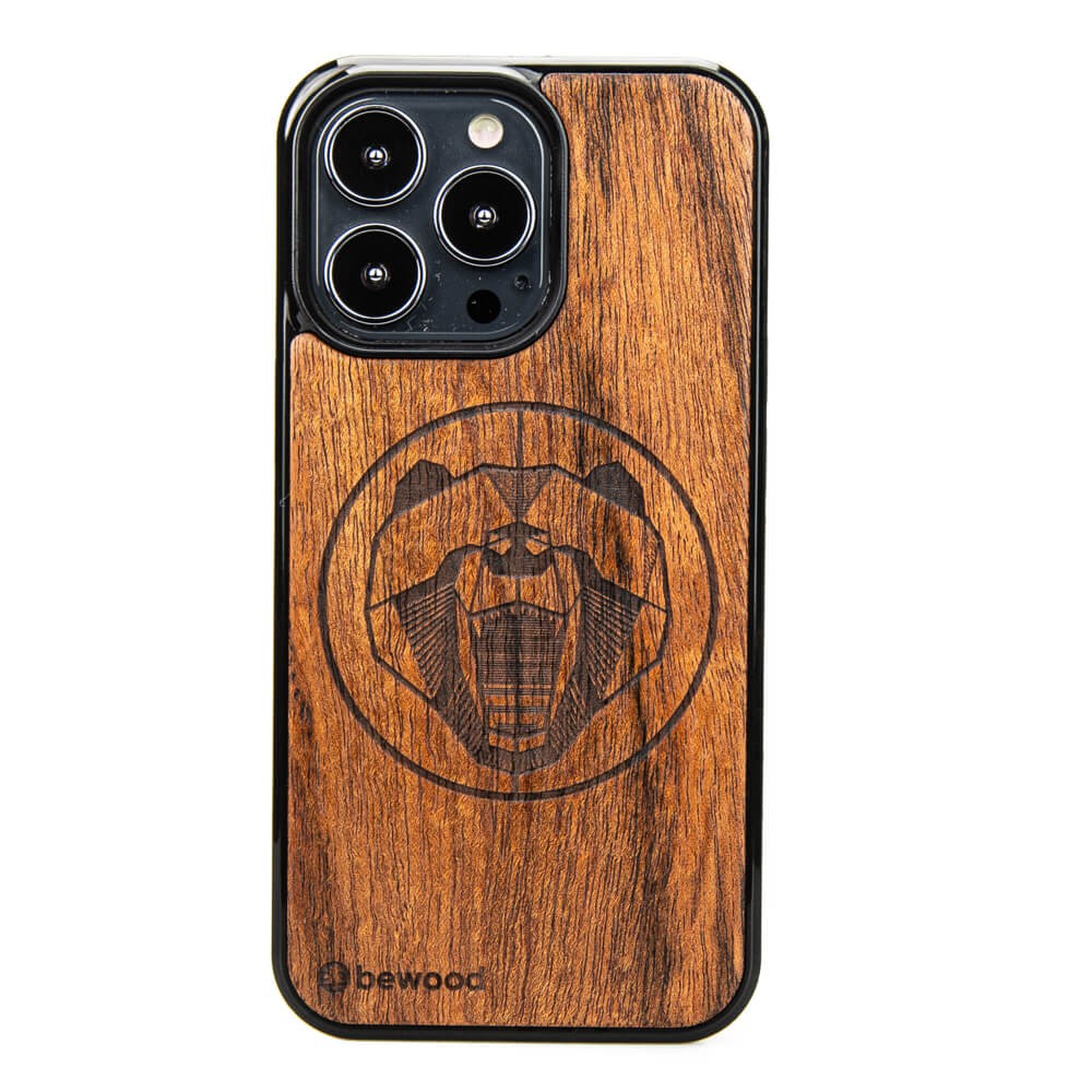 Holzhülle Für Iphone 13 Pro Merbau Bär