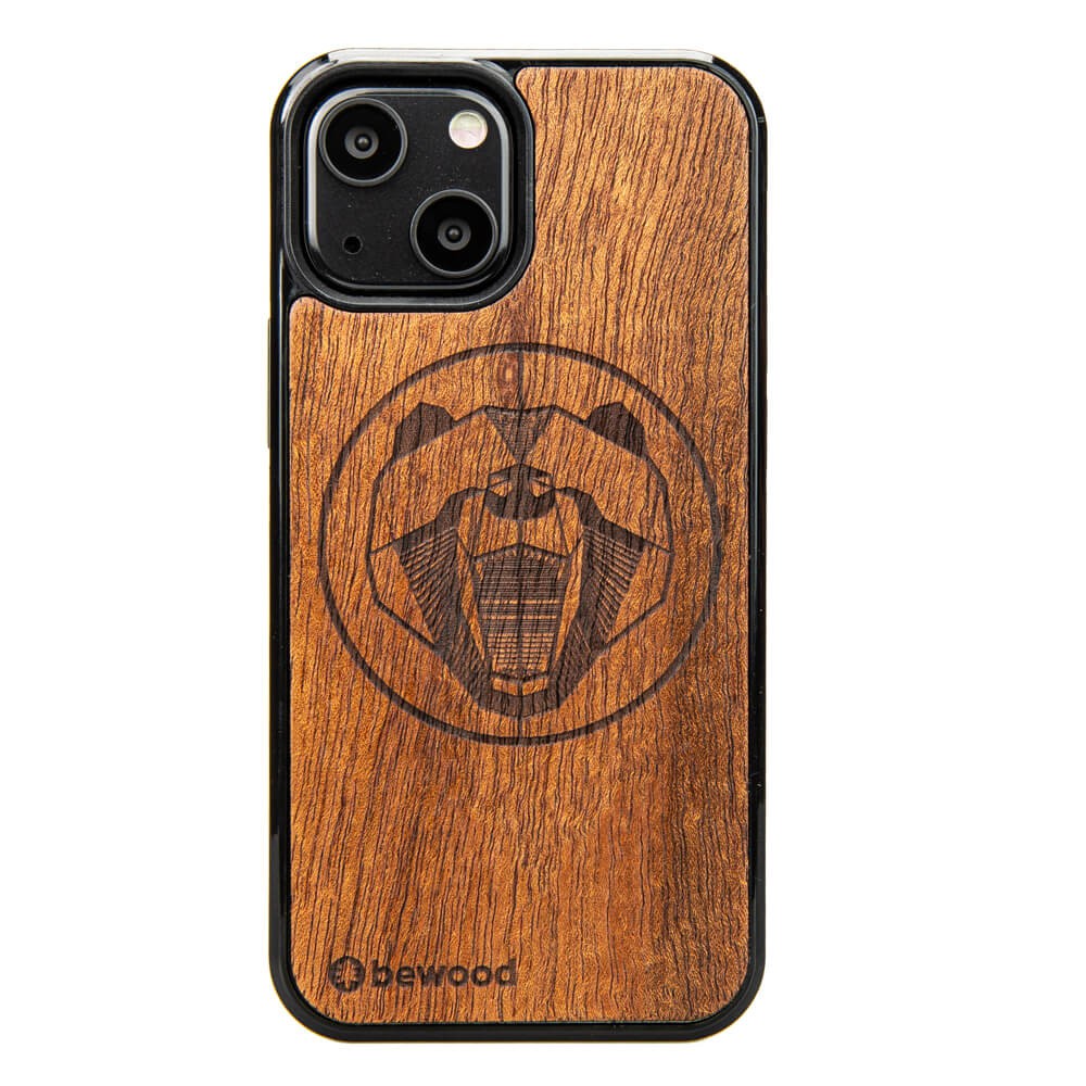 Holzhülle Für Iphone 13 Mini Merbau Bär