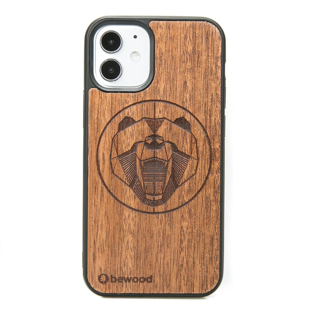 Holzhülle Für Iphone 12 Mini Merbau Bär