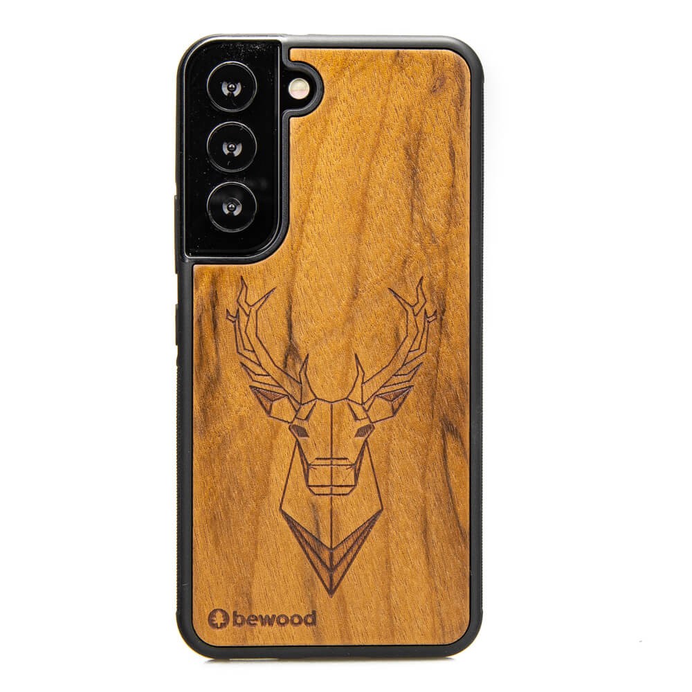 Holzhülle Für Samsung Galaxy S22 Imbuia Deer