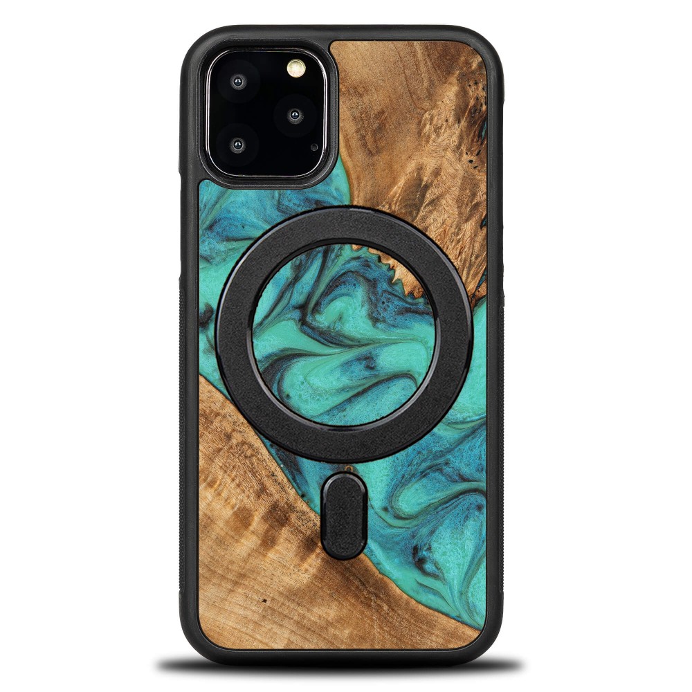 Bewood Unique Case Für Iphone 11 Pro - Türkis Mit Magsafe