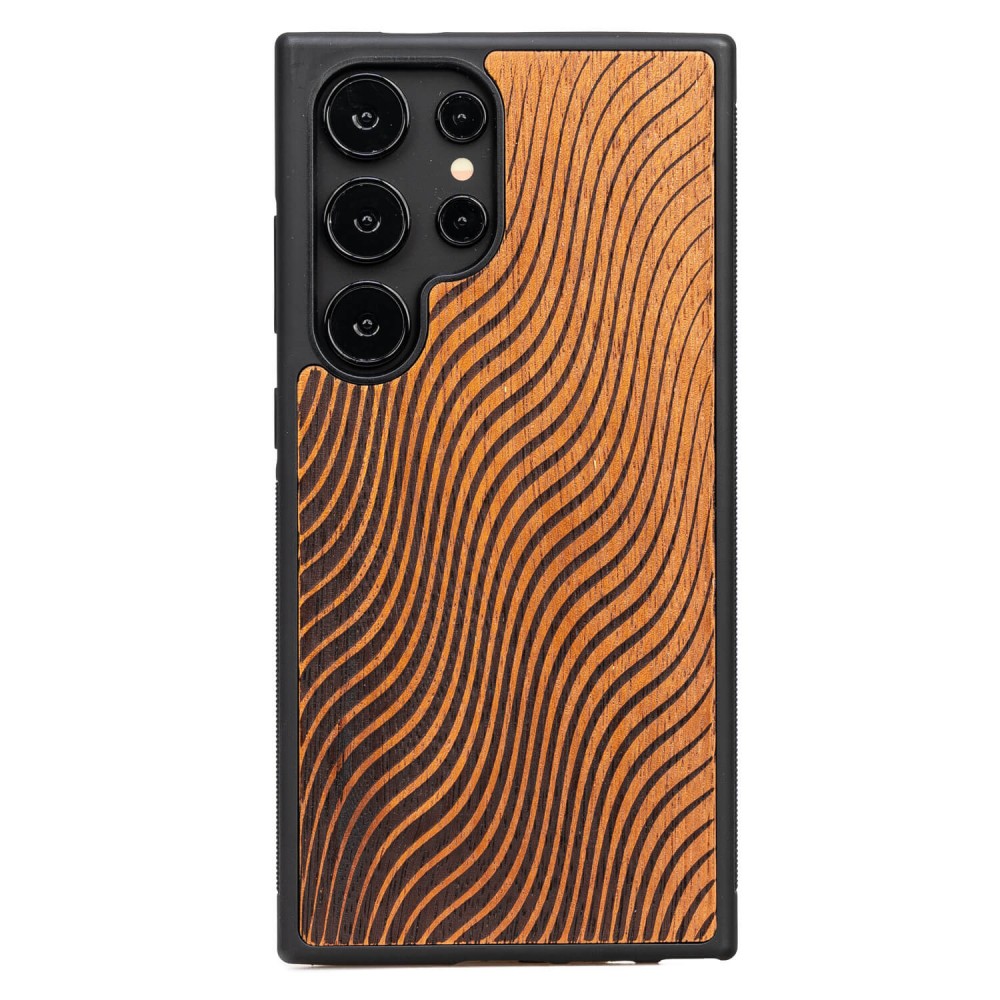 Bewood Holzhülle Für Samsung Galaxy S24 Ultra Waves Merbau